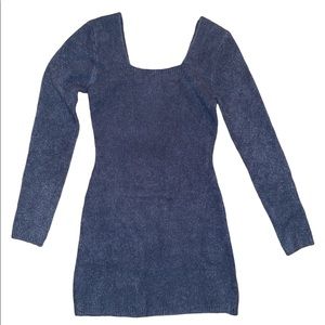 Zara Blue Knit Mini Dress